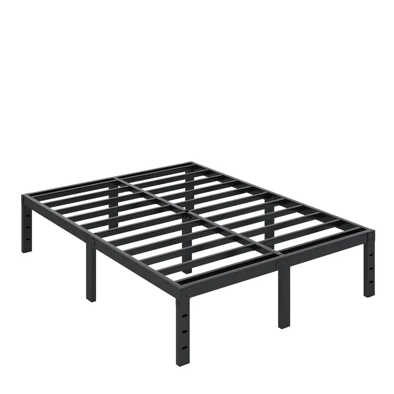 Heavy Duty Metal Platform Bed Fame With Under Bed Storage, No Box Spring Needed, Easy Assembly, Noise-Free, Non-Slip